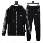 survetements ensemble jogging philipp plein noir qp side logo